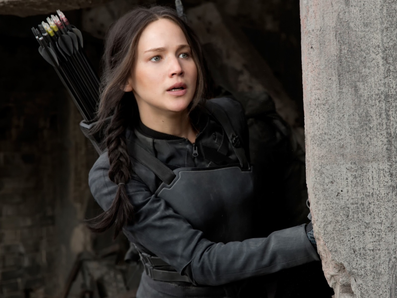 Jennifer Lawrence as Katniss Everdeen for 1280 x 960 resolution
