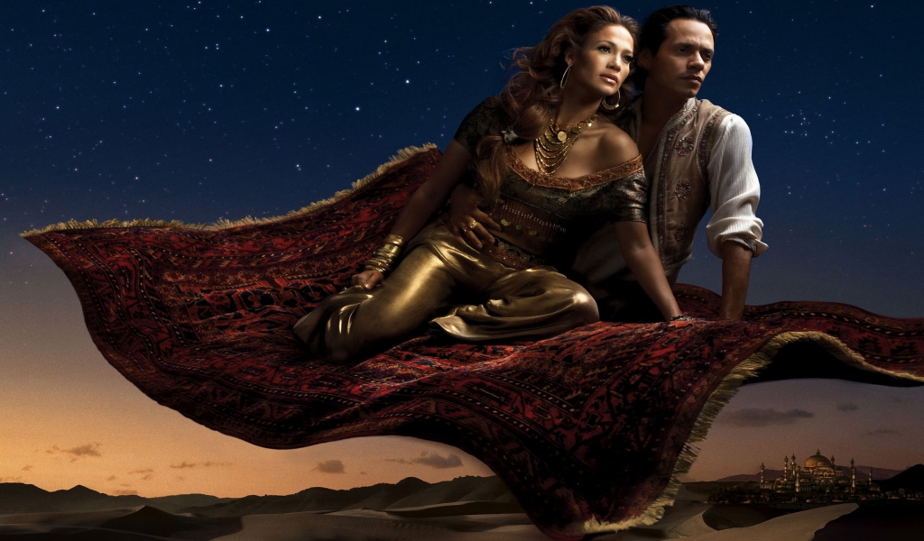 Jennifer Lopez and Marc Anthony for 1024 x 600 widescreen resolution