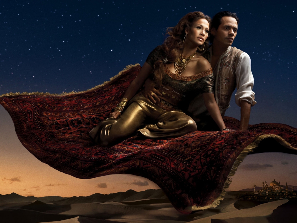 Jennifer Lopez and Marc Anthony for 1024 x 768 resolution