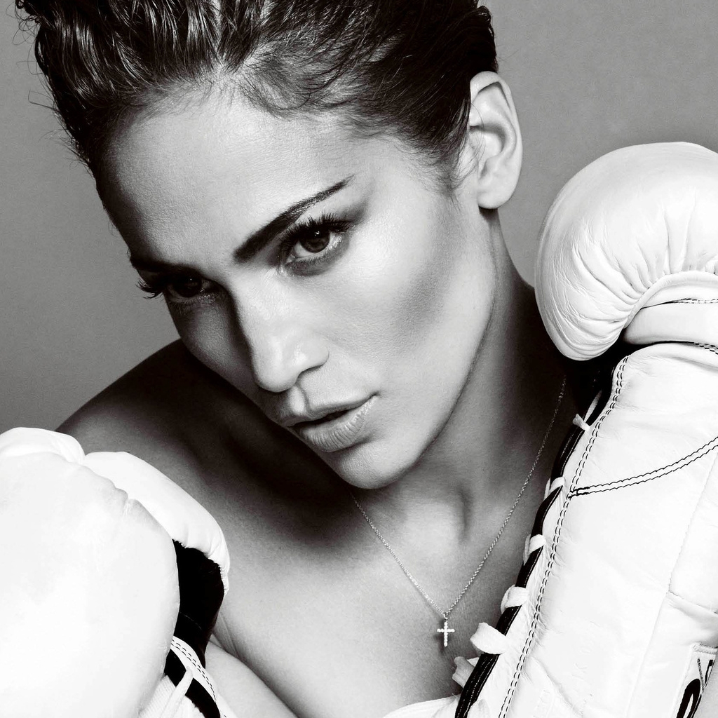 Jennifer Lopez Boxing Gloves for 1024 x 1024 iPad resolution