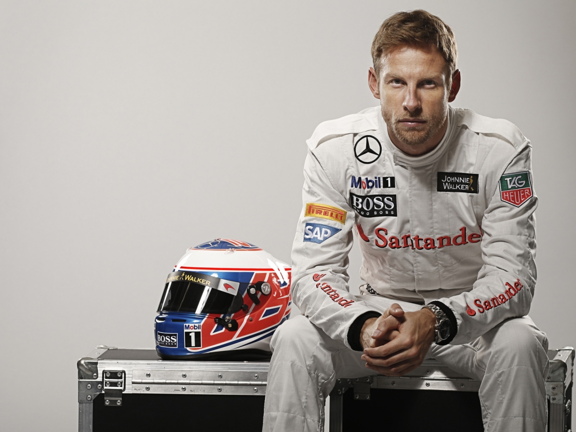 Jenson Button Formula One for 1152 x 864 resolution