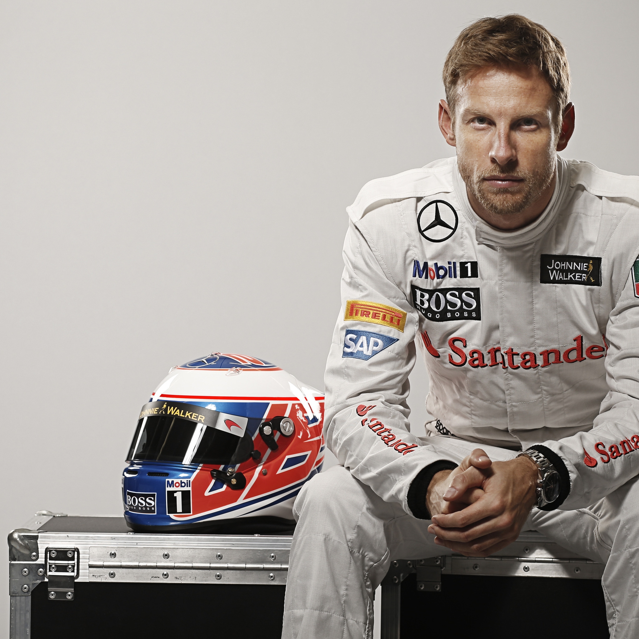 Jenson Button Formula One for 2048 x 2048 New iPad resolution