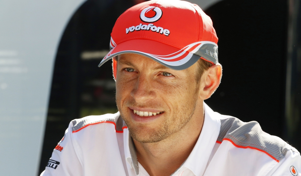 Jenson Button Vodafone for 1024 x 600 widescreen resolution