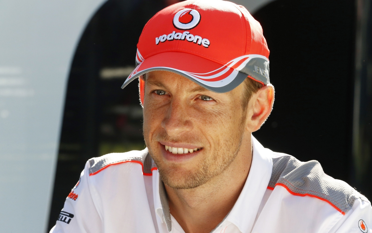 Jenson Button Vodafone for 1280 x 800 widescreen resolution