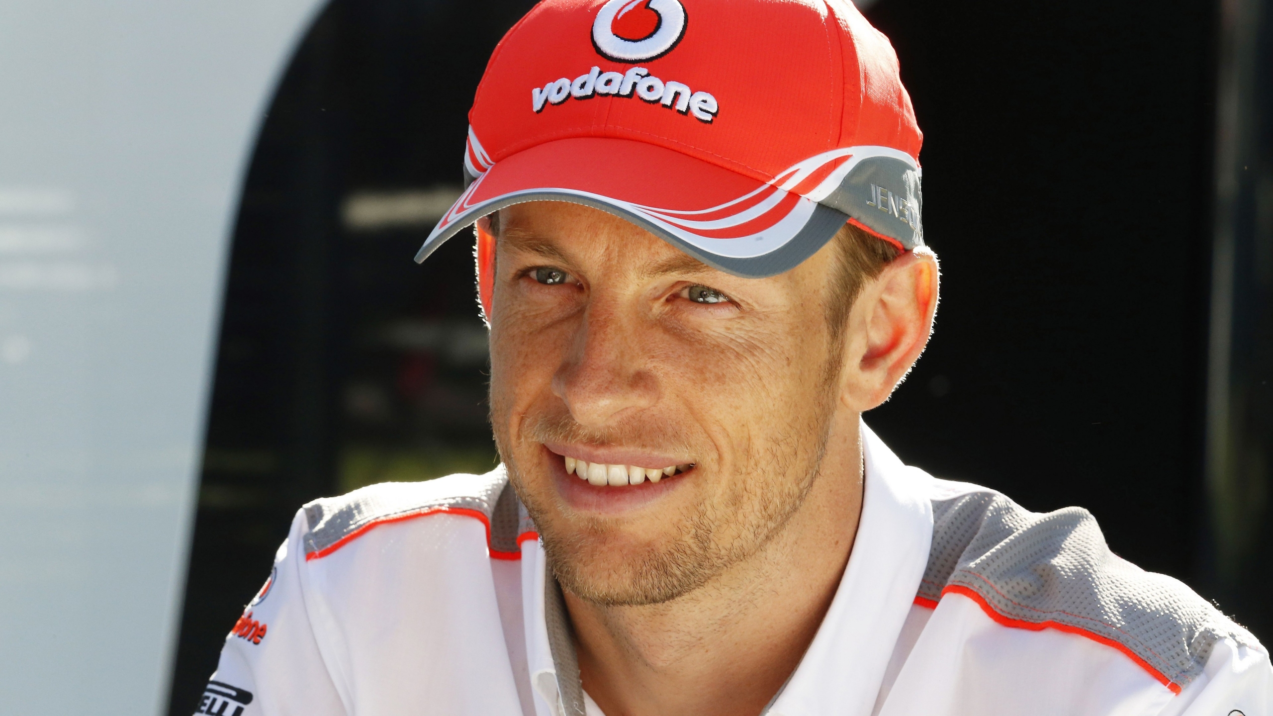 Jenson Button Vodafone for 2560x1440 HDTV resolution