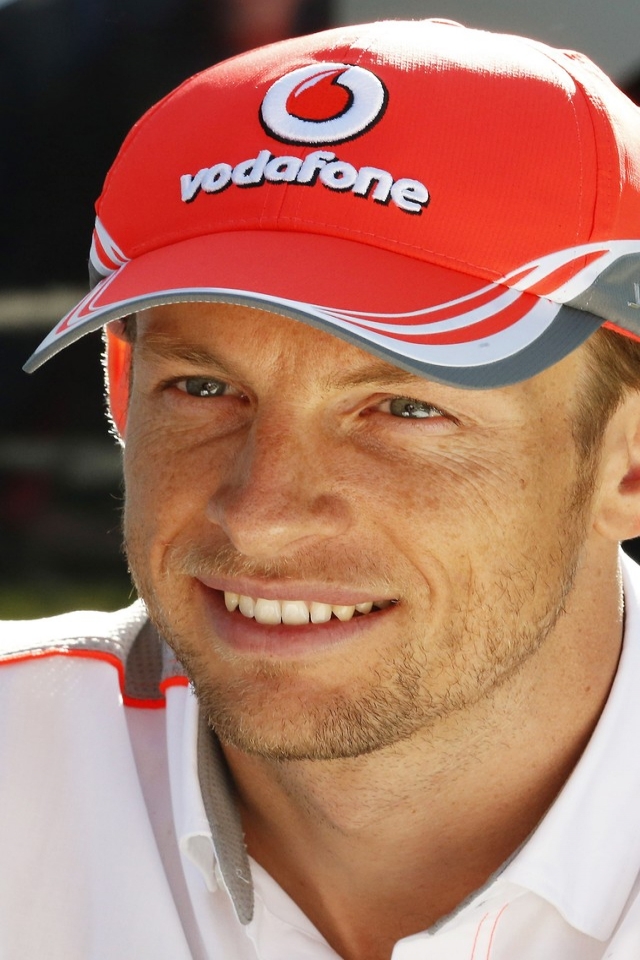 Jenson Button Vodafone for 640 x 960 iPhone 4 resolution