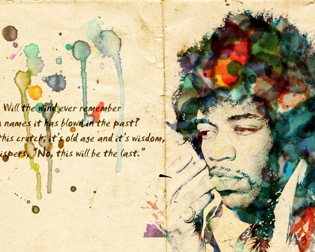 Jimi Hendrix Artwork for 1280 x 1024 resolution