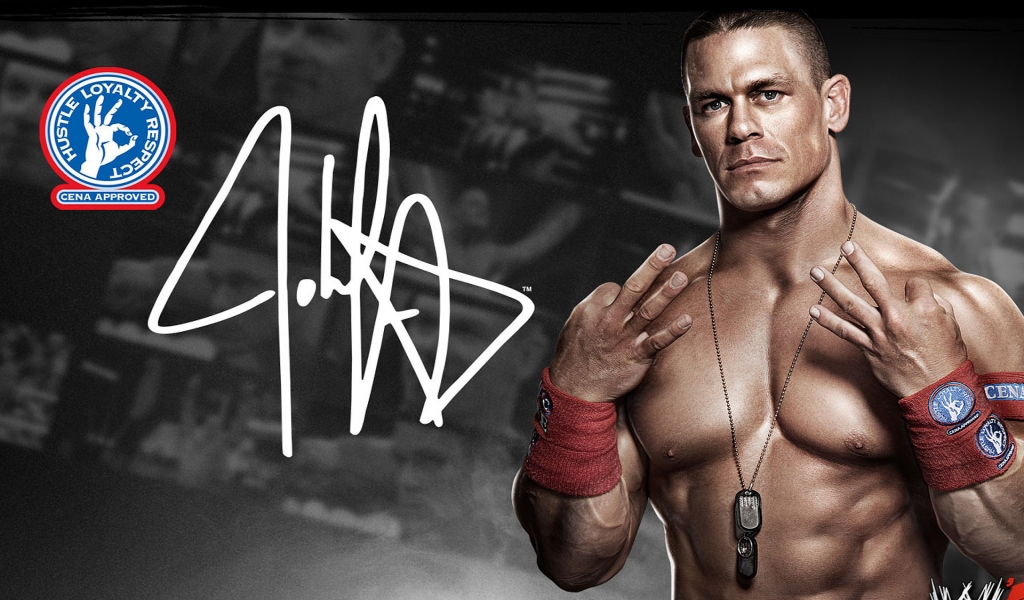 John Cena WWE for 1024 x 600 widescreen resolution