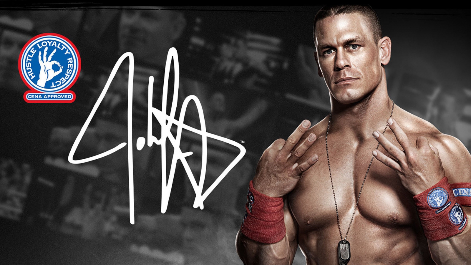 John Cena WWE for 1600 x 900 HDTV resolution