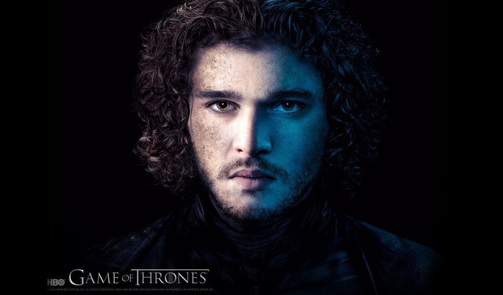 John Snow Game of Thrones for 1024 x 600 widescreen resolution