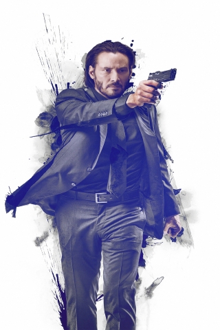 John Wick for 320 x 480 iPhone resolution