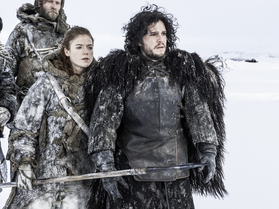Jon Snow and Ygritte for 1152 x 864 resolution