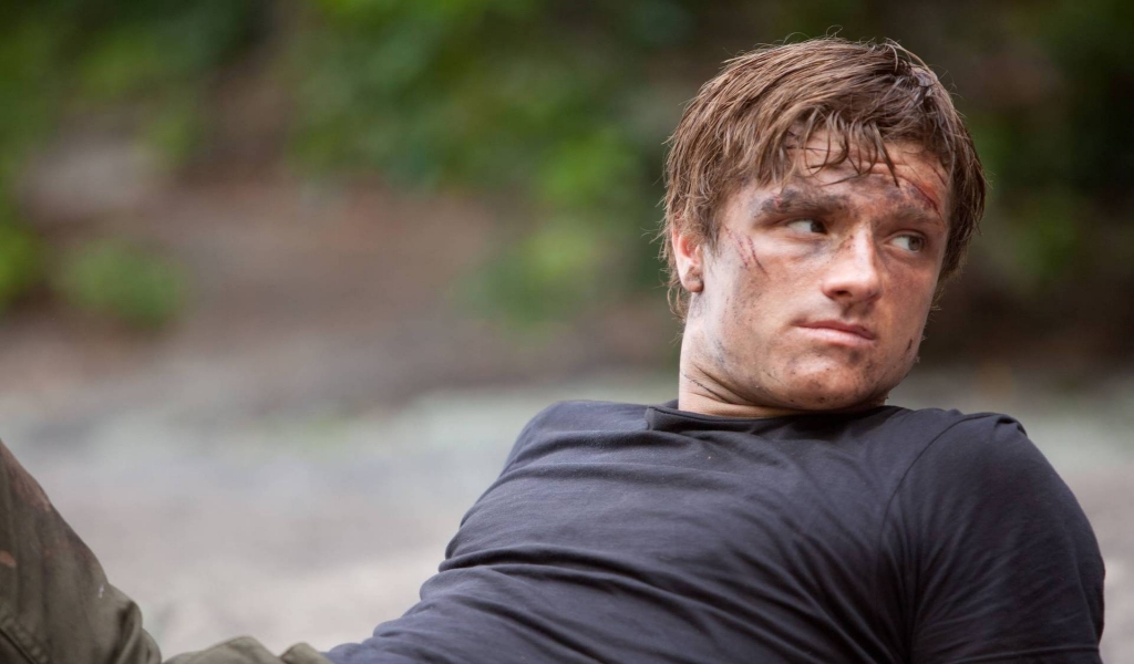 Josh Hutcherson Hunger Games for 1024 x 600 widescreen resolution