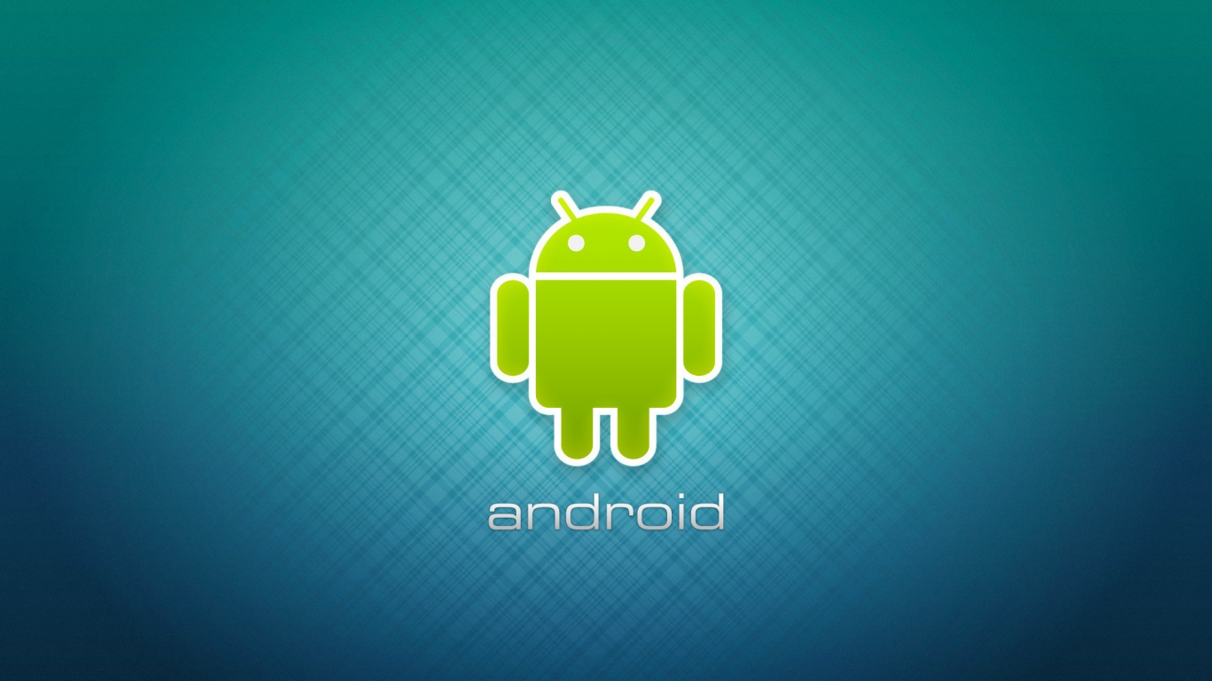 Just Android Logo for 1366 x 768 HDTV resolution