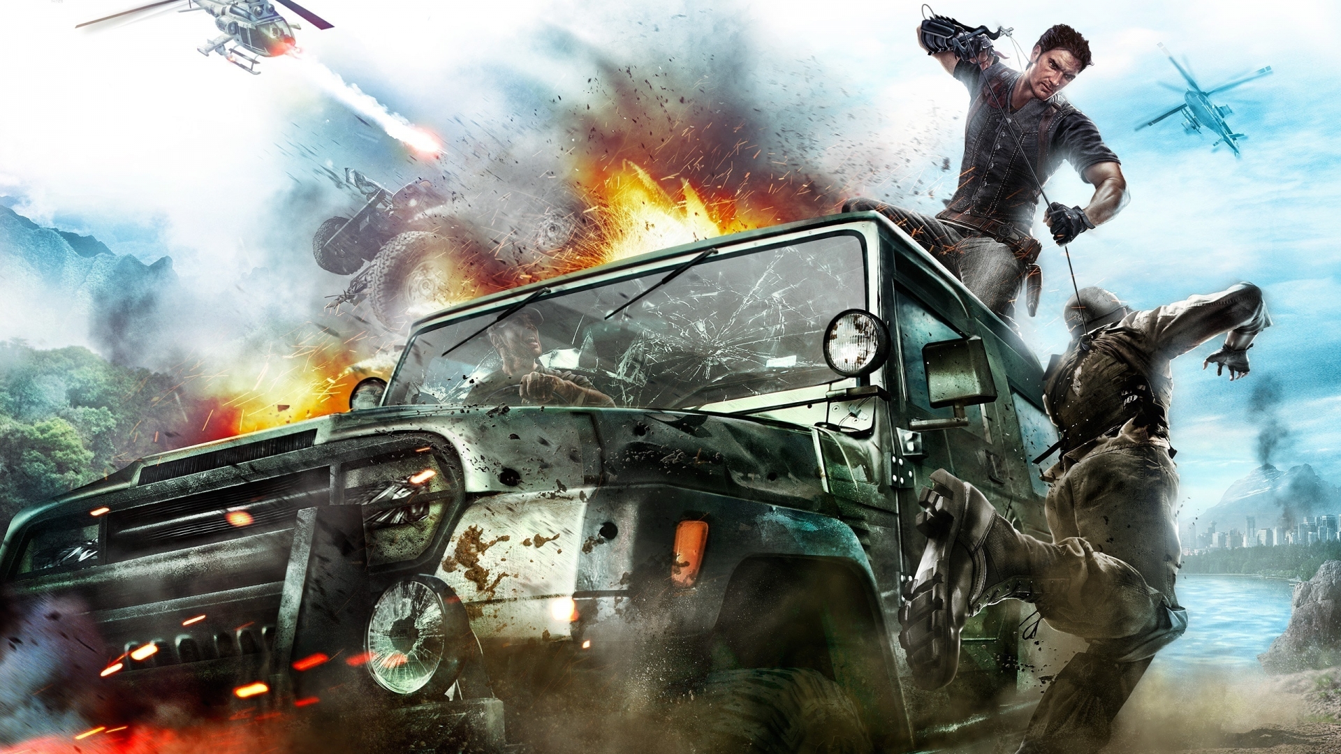 Just Cause 2 Game for 1920 x 1080 HDTV 1080p resolution