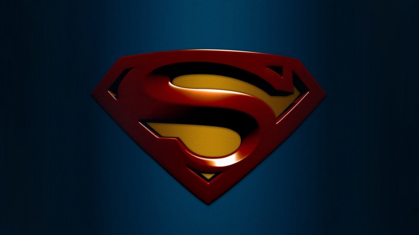 Just Superman for 1366 x 768 HDTV resolution