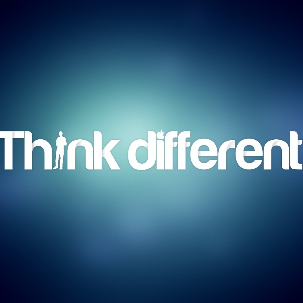 Just Think Different by Apple for 1024 x 1024 iPad resolution
