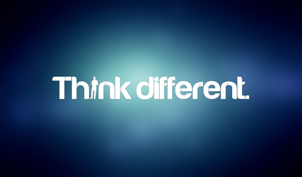 Just Think Different by Apple for 1024 x 600 widescreen resolution