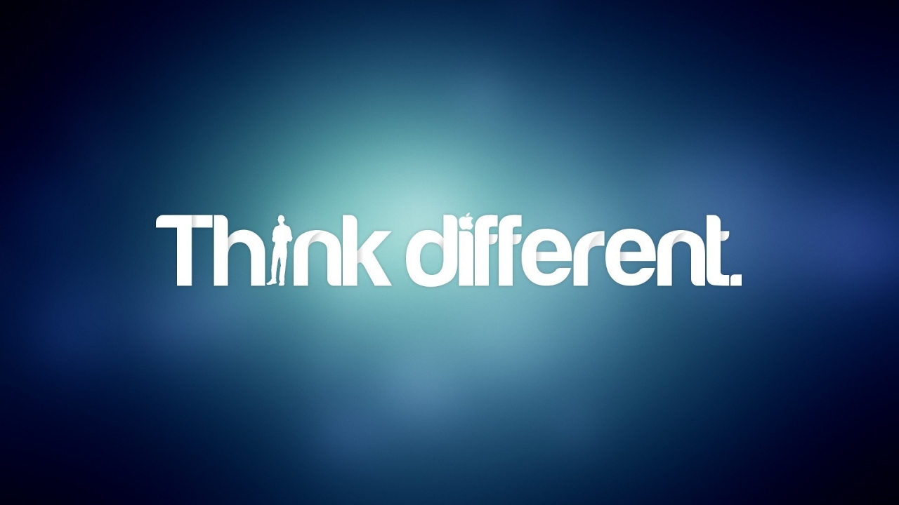 Just Think Different by Apple for 1280 x 720 HDTV 720p resolution
