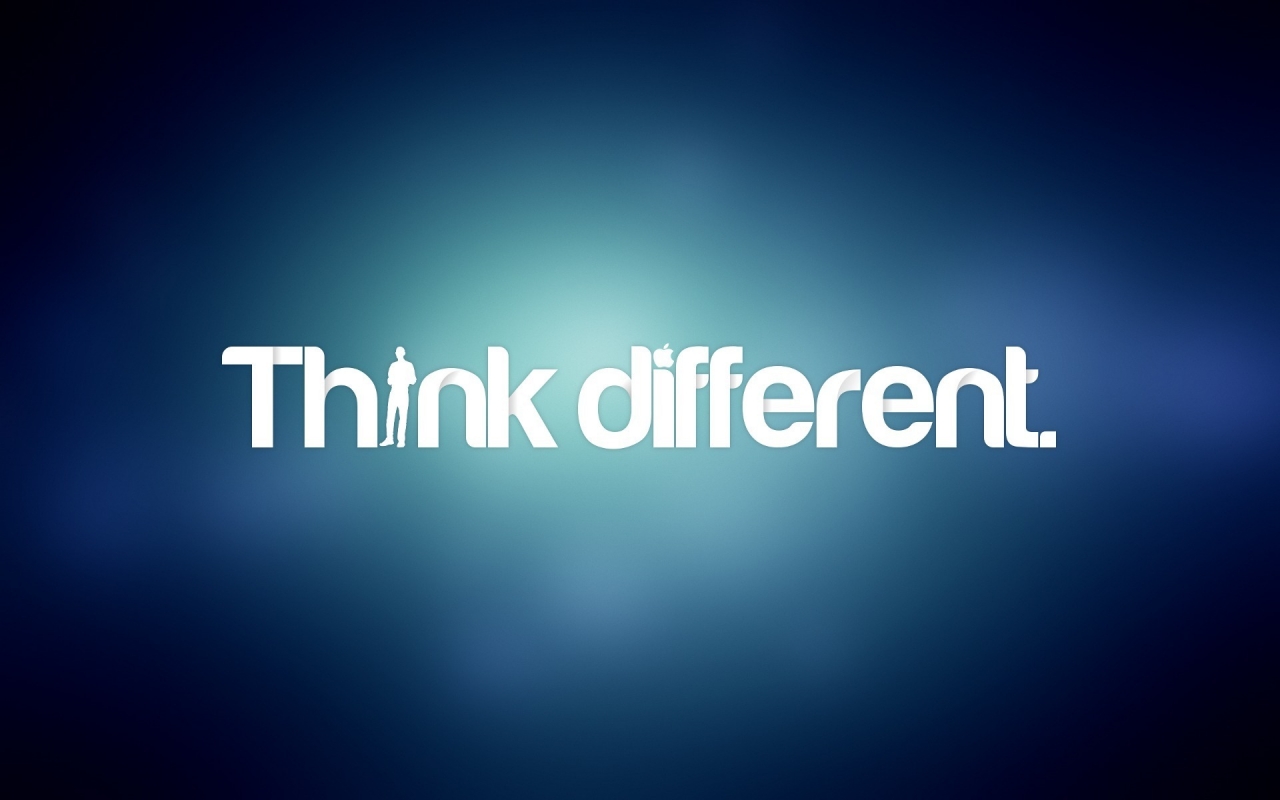 Just Think Different by Apple for 1280 x 800 widescreen resolution