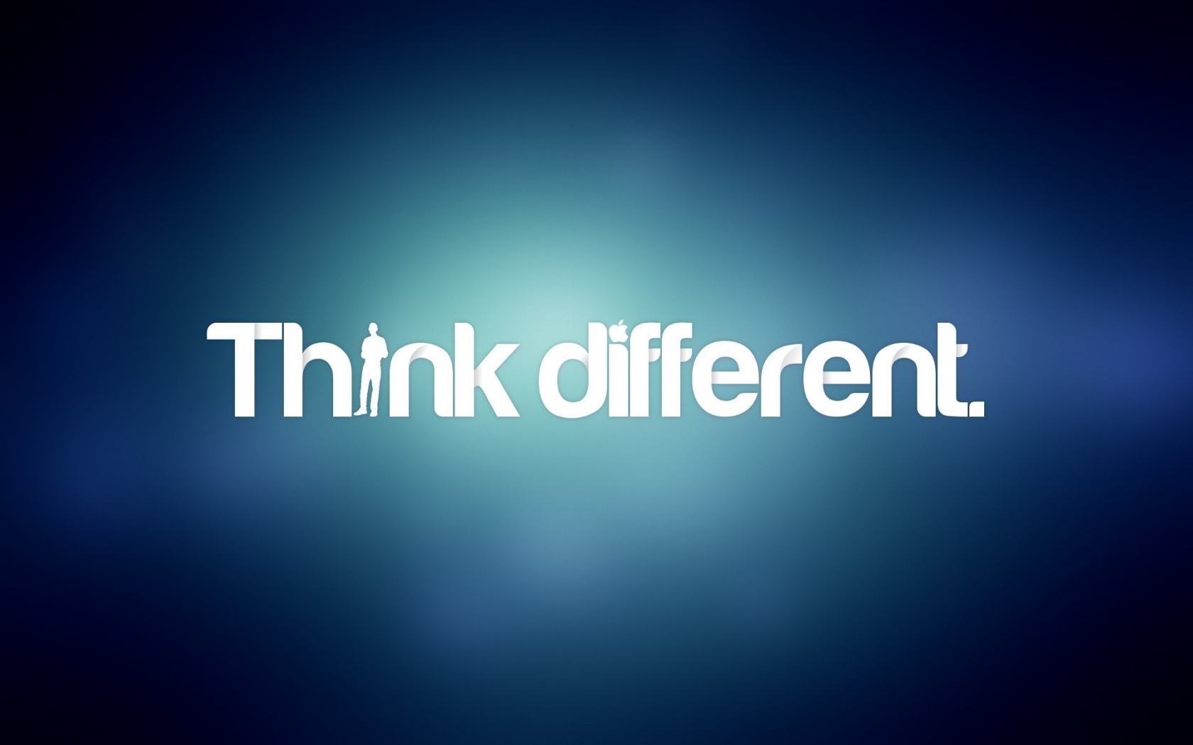 Just Think Different by Apple for 1680 x 1050 widescreen resolution