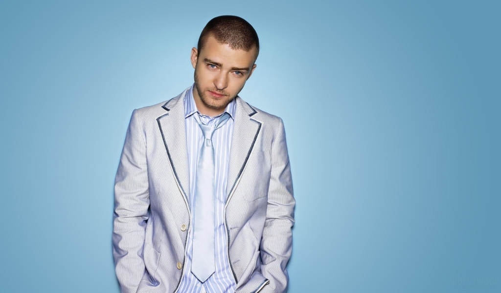 Justin Timberlake Blue for 1024 x 600 widescreen resolution