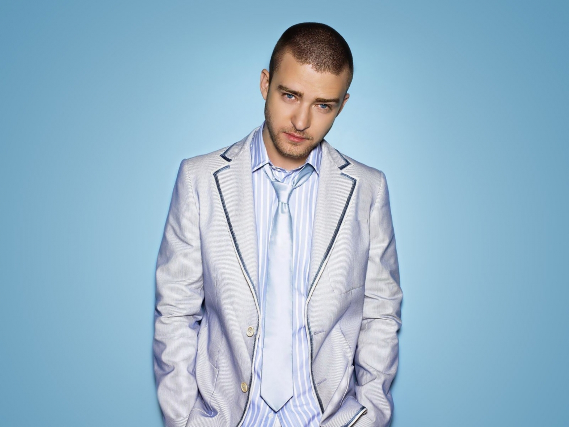 Justin Timberlake Blue for 1152 x 864 resolution