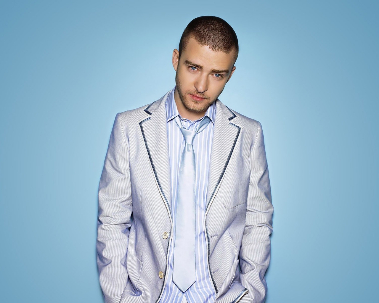 Justin Timberlake Blue for 1280 x 1024 resolution