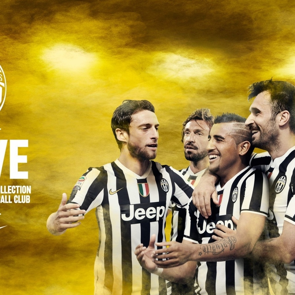 Juventus Happy Players for 1024 x 1024 iPad resolution