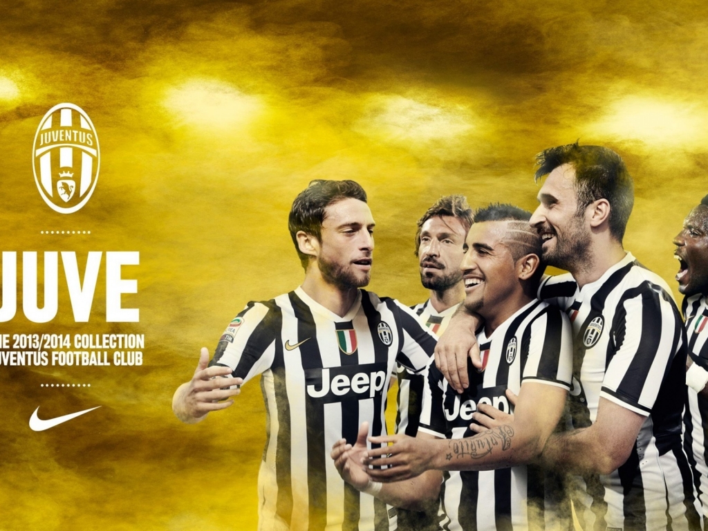Juventus Happy Players for 1024 x 768 resolution