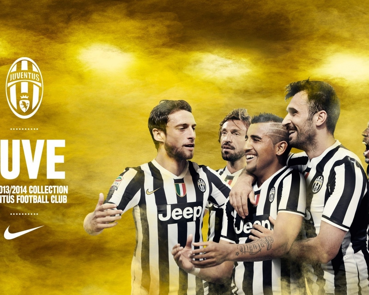 Juventus Happy Players for 1280 x 1024 resolution