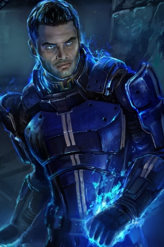 Kaidan Alenko Mass Effect 3 for 320 x 480 iPhone resolution