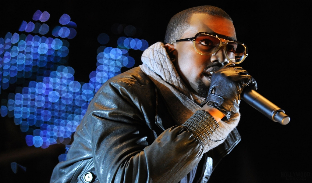 Kanye West Performing for 1024 x 600 widescreen resolution