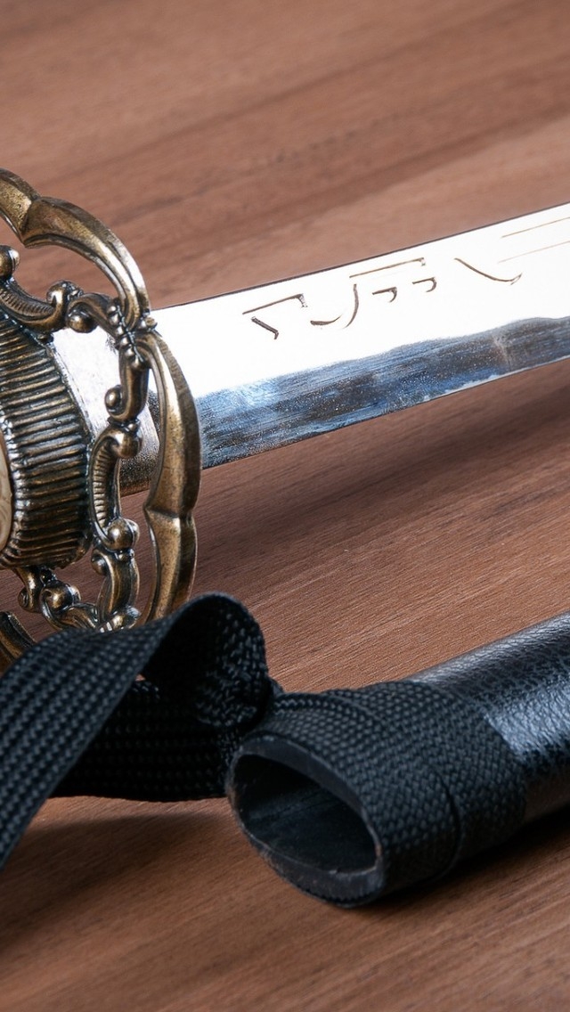 Katana Japanese Sword for 640 x 1136 iPhone 5 resolution