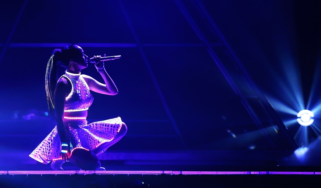 Katy Perry Live Concert for 1024 x 600 widescreen resolution