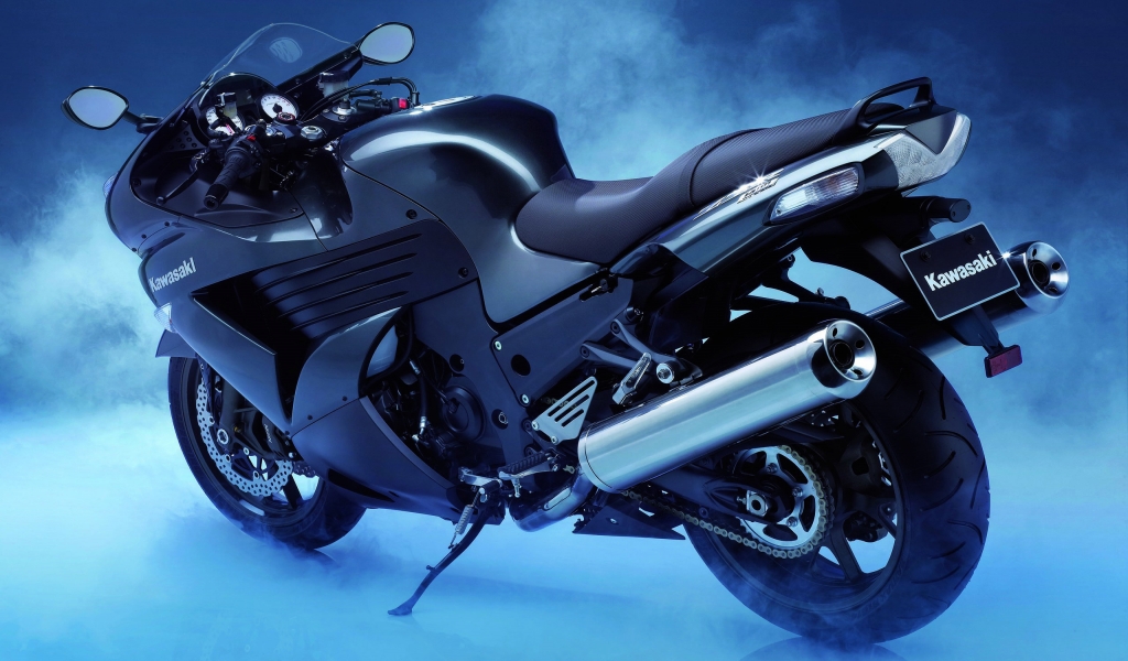 Kawasaki Ninja Black for 1024 x 600 widescreen resolution