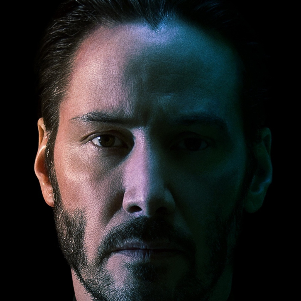 Keanu Reeves as John Wick for 1024 x 1024 iPad resolution