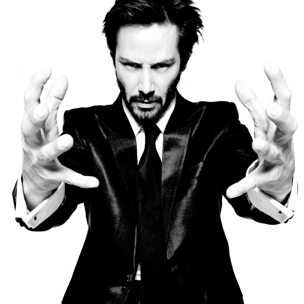 Keanu Reeves Mad for 1024 x 1024 iPad resolution