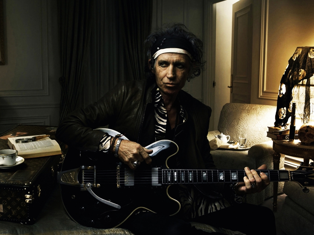 Keith Richards Guitarist Rolling Stones for 1024 x 768 resolution