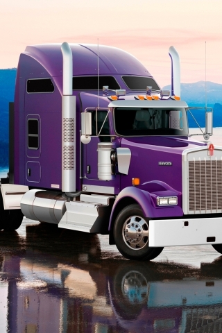 Kenworth W900L Truck for 320 x 480 iPhone resolution