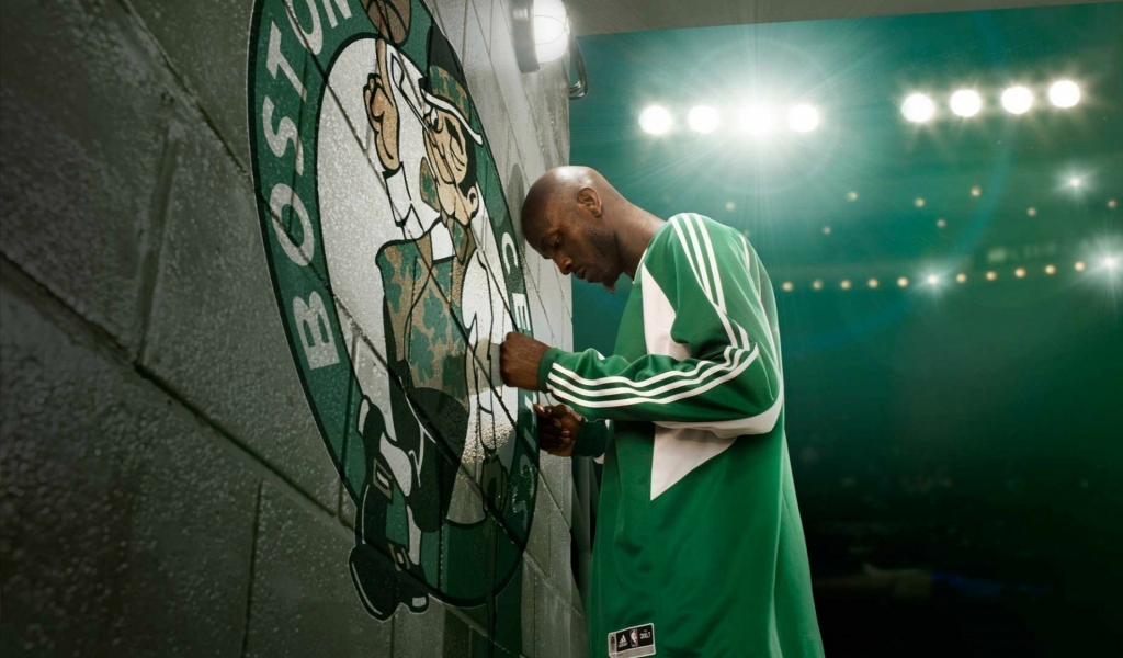 Kevin Garnett Boston Celtics for 1024 x 600 widescreen resolution