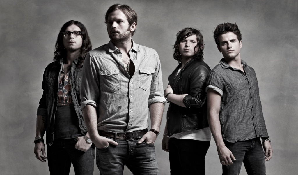 Kings of Leon Members for 1024 x 600 widescreen resolution