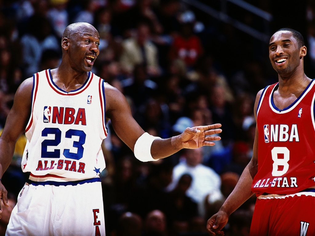 Kobe Bryant and Michael Jordan for 1024 x 768 resolution