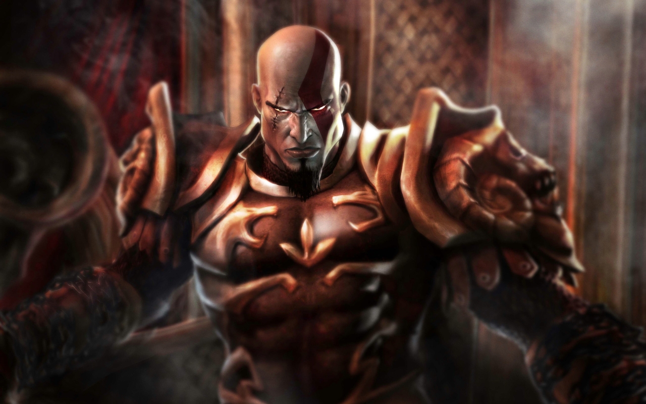 Kratos God of War 2 for 1280 x 800 widescreen resolution