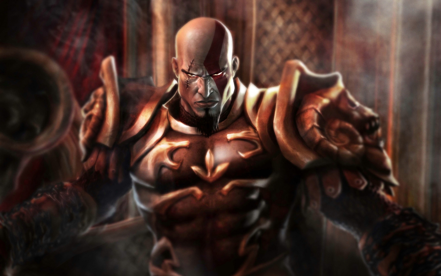 Kratos God of War 2 for 1440 x 900 widescreen resolution