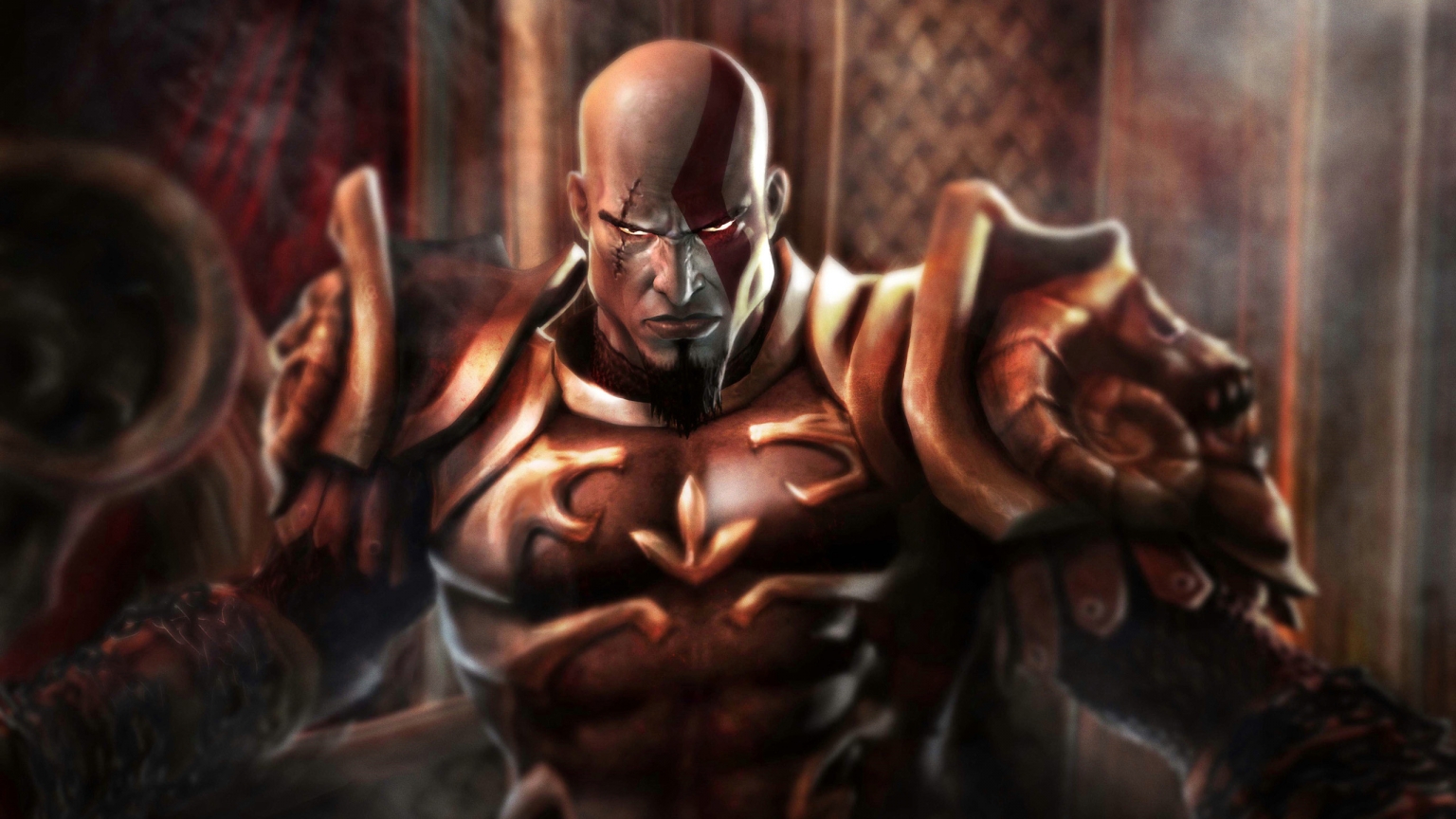 Kratos God of War 2 for 1536 x 864 HDTV resolution