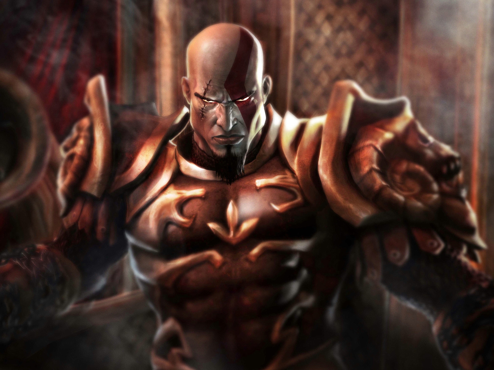 Kratos God of War 2 for 1600 x 1200 resolution