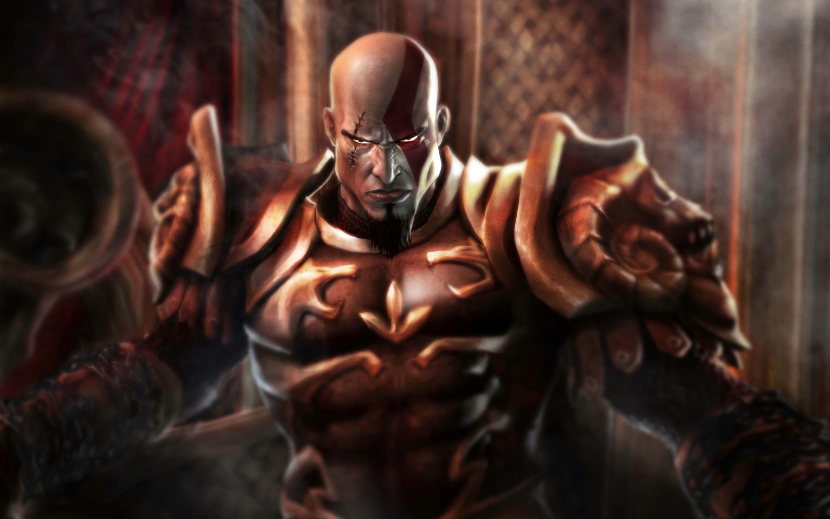 Kratos God of War 2 for 1680 x 1050 widescreen resolution