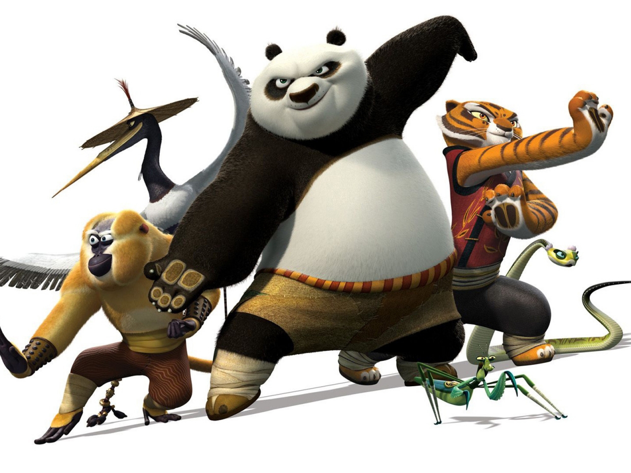 Kung Fu Panda Characters for 1280 x 960 resolution