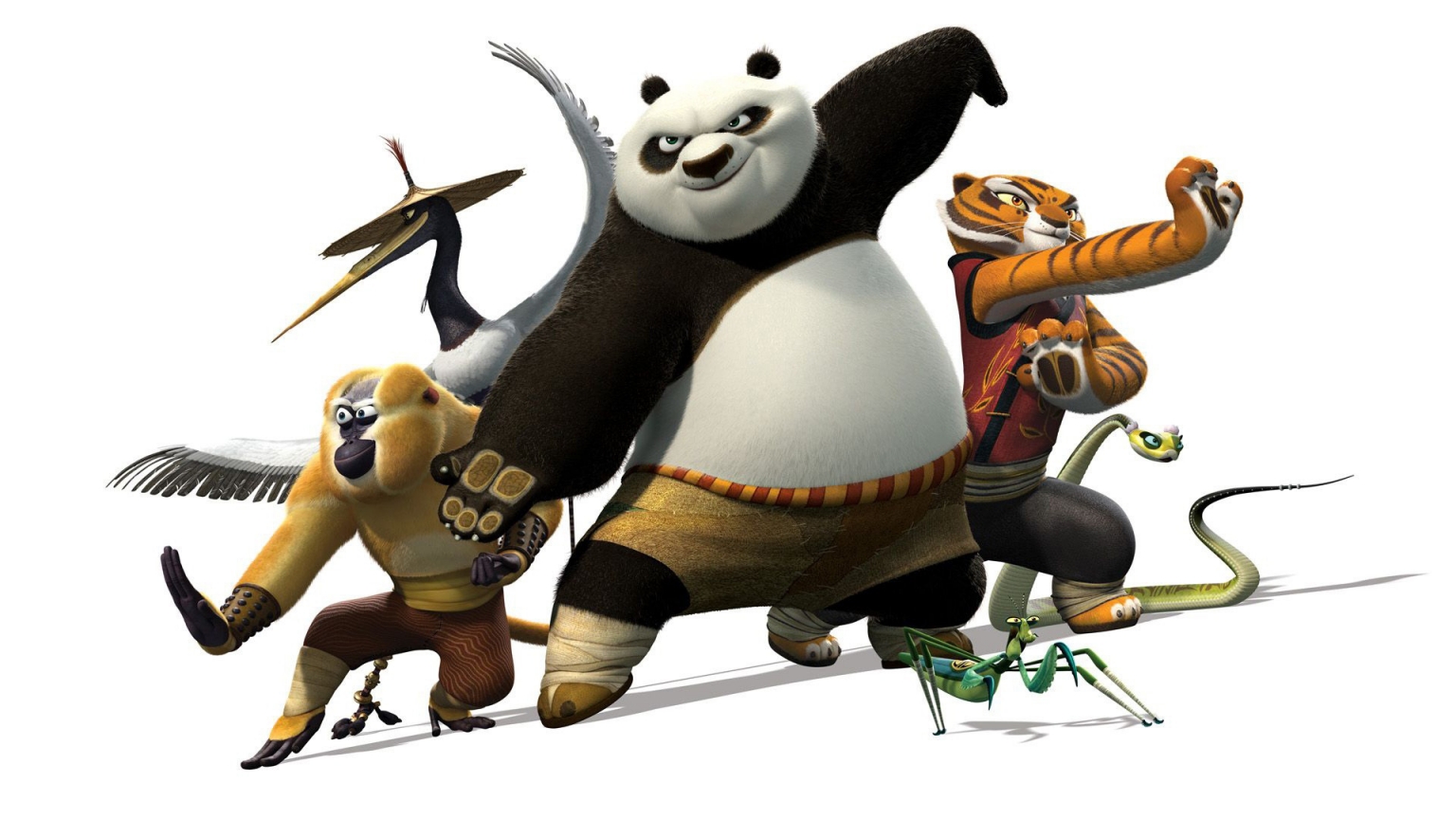 Kung Fu Panda Characters for 1536 x 864 HDTV resolution